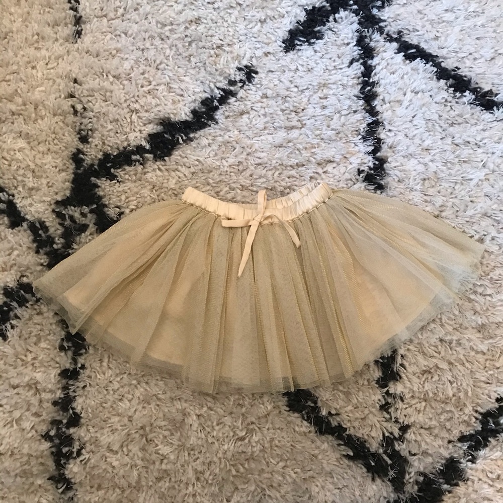 Peek Gold Tulle Skirt 12-18 months